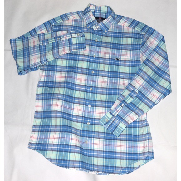 Vineyard Vines Classic Fit Tucker Men's Long Sleeve Button Shirt Size Medium - Picture 1 of 8